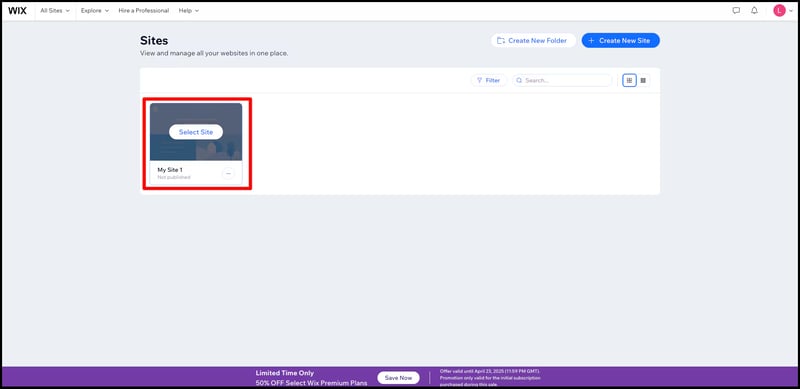 wix step 2